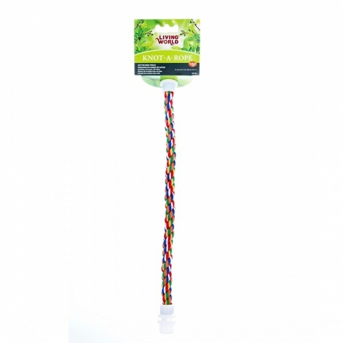 Living World Knot-A-Rope Cotton Bird Perch - 16mm x 38cm