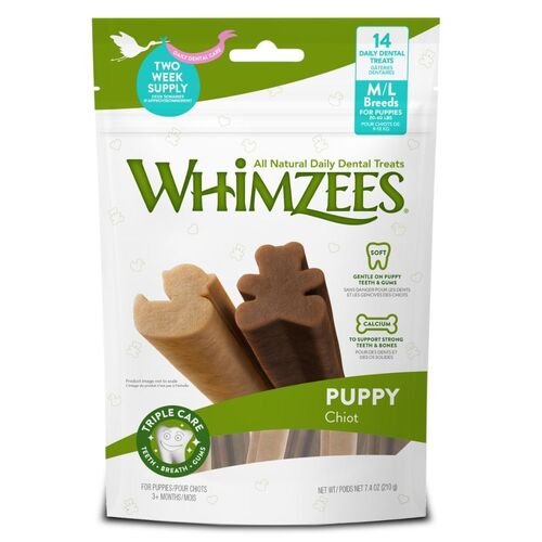 Whimzees Puppy Stix - Medium/Large - 14 Pack