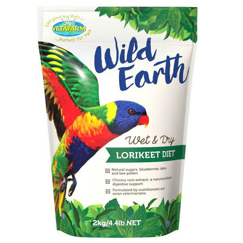 Vetafarm Wild Earth Wet & Dry Lorikeet Diet - 2kg