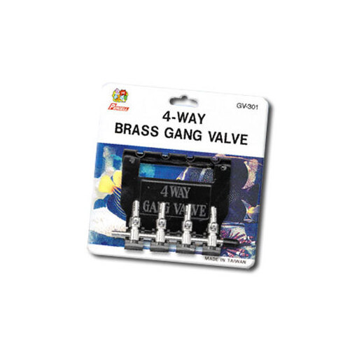 4-Way Brass Gang Aquarium Valve