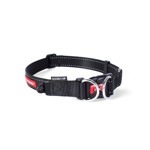 Ezydog Double Up Dog Collar - Medium (29-40cm) - Black