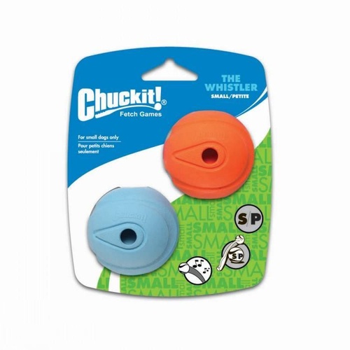 ChuckIt Whistler Dog Ball - Small (5cm) - 2 Pack
