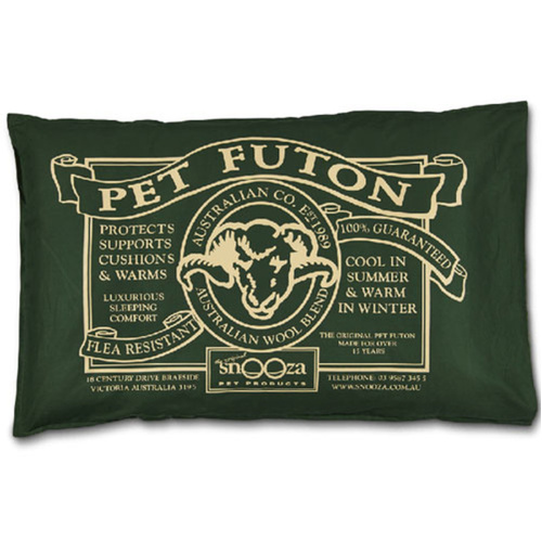 Snooza Futon Dog Bed Mighty - Green (97cm x 66cm)