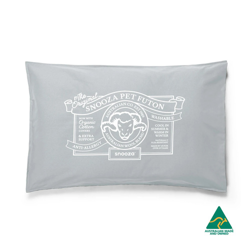 Snooza Organic Pet Futon - Mini- Ash (52x42cm)