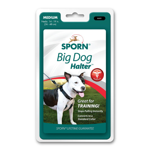 Sporn Big Dog Halter - Black - Medium (Necks 36-48cm)