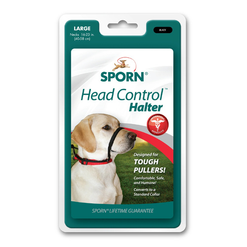 Sporn Head Halter - Black - Large (Necks 40-58cm)