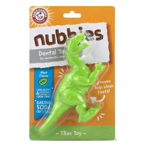 Arm & Hammer Nubbies Dental Dog Toy - T-Rex