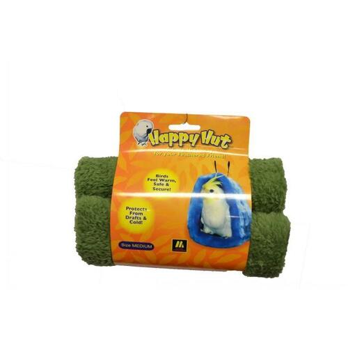 Happy Hut Bird Hideaway Snuggle - Green - Medium (23cm)