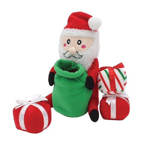 ZippyPaws Holiday Zippy Burrow Santa Sack (26x13x12cm)