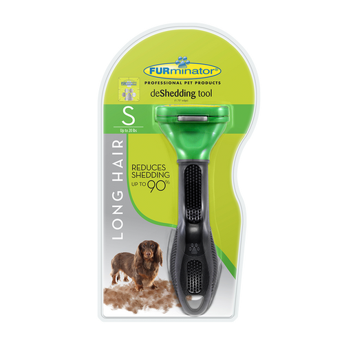 FURminator deShedding tool for Long Hair Dogs - Small (up to 10kg)