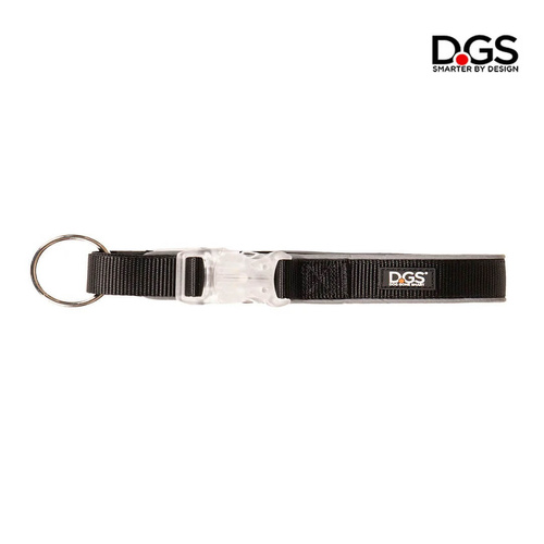 DGS LED Safety Collar - Medium (2mm x 41-51cm) - Black