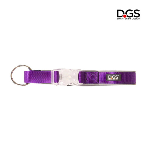 DGS LED Safety Collar - Large (2.5mm x 51-63cm) - Purple