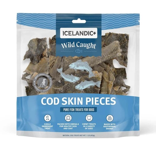 Icelandic Cod Skin Pieces Dog Treats - 227g