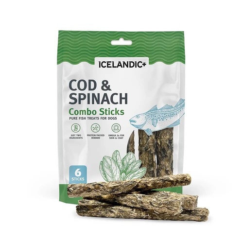 Icelandic Cod & Spinach Combo Sticks - 6 Pack