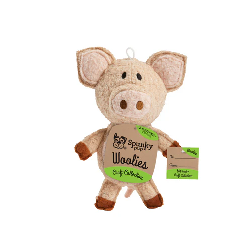 Spunky Pup Woolies - Pig - Mini