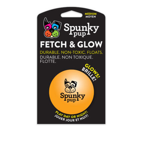 Spunky Pup Fetch & Glow Ball - Medium (6cm)