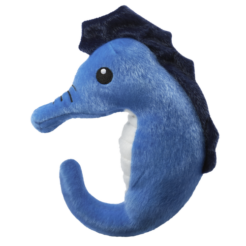 Spunky Pup Sea Plush Dog Toy - Seahorse - Medium