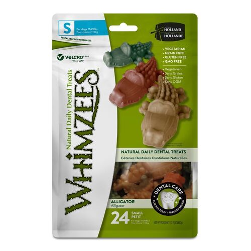 Whimzees Alligator - Small - 24 Pack