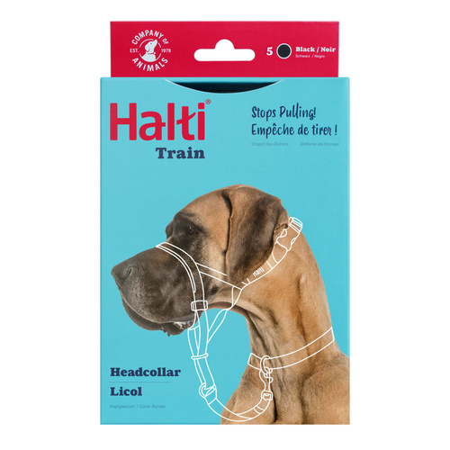 Halti Headcollar for Dogs - Black - Size 5 (New)