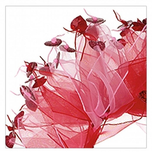 Party Collar Valentines Red & Pink with Hearts - X-Large (40cm)