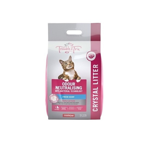 Trouble & Trix Anti-Bacterial Crystal Litter - Fresh Scent - 15L (6.4kg)