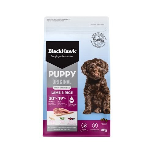 Black Hawk Lamb & Rice Puppy Medium Breed - 3kg
