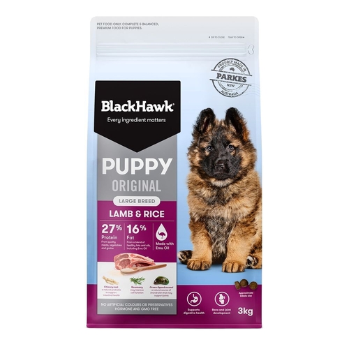 Black Hawk Puppy Large Breed - Lamb & Rice - 20kg