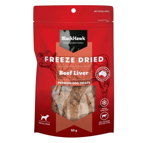 Black Hawk Freeze Dried Beef Liver - 50g