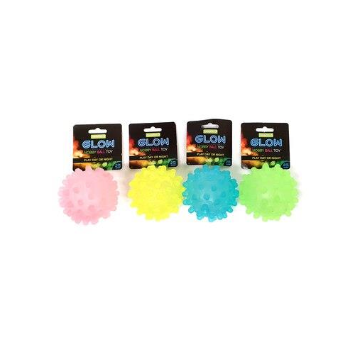Glow in the Dark Nobby Dog Ball