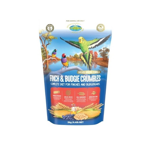 Vetafarm Finch & Budgie Crumbles - 2kg