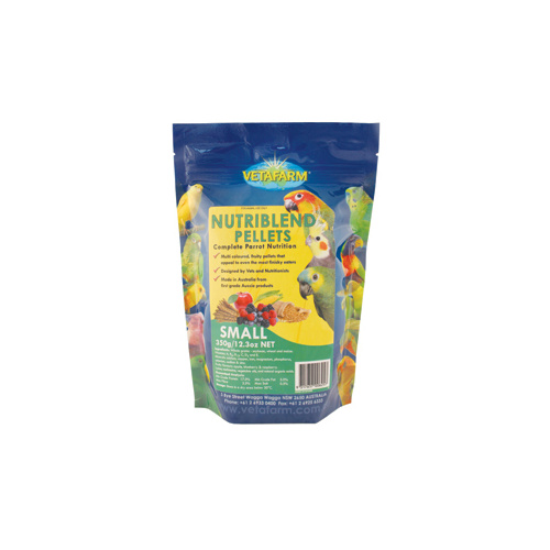 Vetafarm Nutriblend Parrot Pellets - Small - 2kg