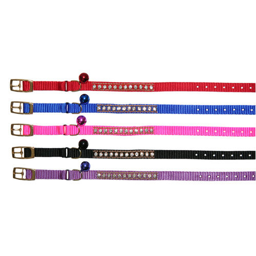 Beau Pets Safety Nylon Jewel Cat Collar 30cm - Purple