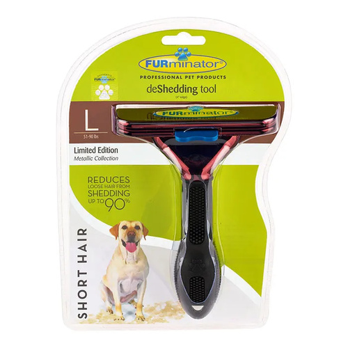 FURminator deShedding Tool - Large Dog - Short Hair (Metallic Collection)