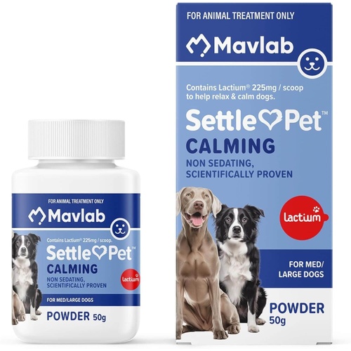 Mavlab Settle Pet Calming  Powder - Medium/Large Dogs - 50g