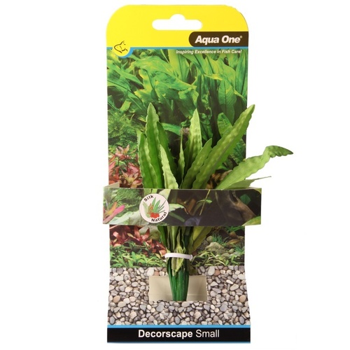 Aqua One Silk Aquarium Plant - African Onion - Small (13cm)