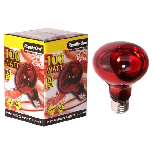 Reptile One Infrared Heat Lamp (100 Watt) Eddison Screw Fitting