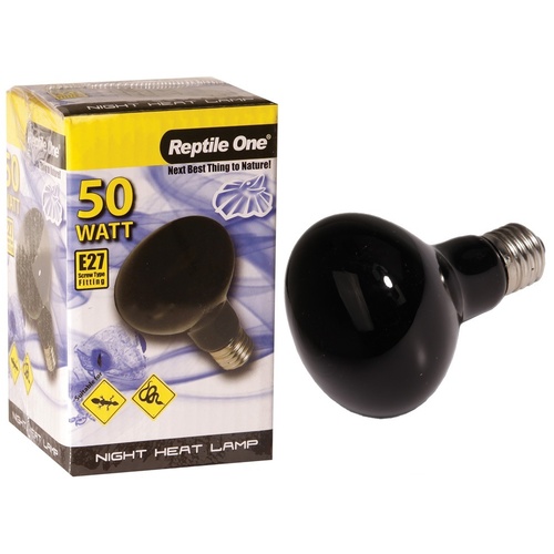 Reptile One Night Heat Lamp (50 Watt) Eddison Screw Fitting