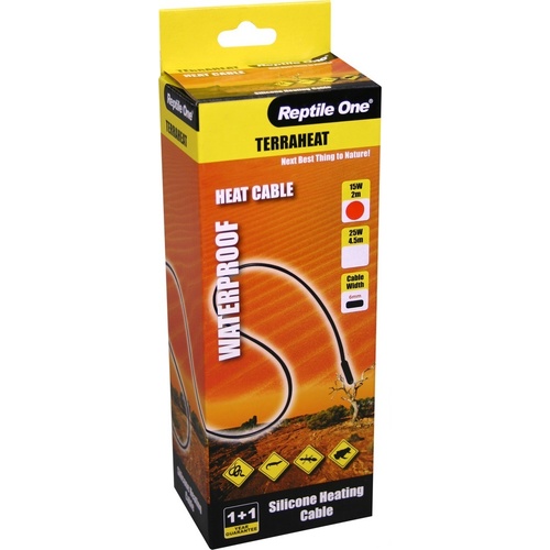 Reptile One Terraheat Waterproof Heat Cord - 15W (2 Meters)