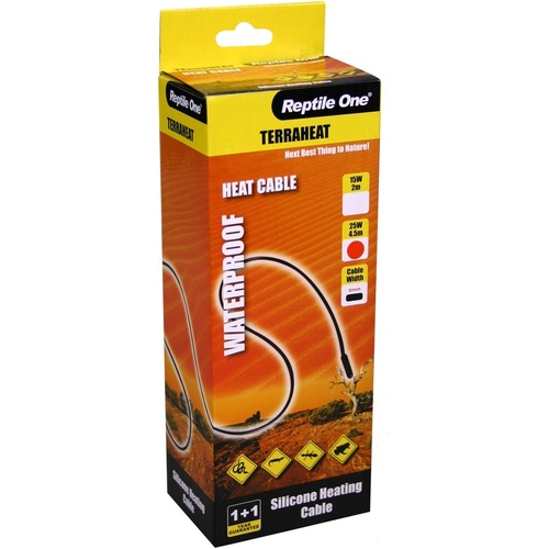 Reptile One Terraheat Waterproof Heat Cord - 25W (4.5 Meters)
