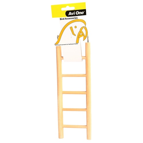 Avi One Wooden Bird Ladder - 5 Rungs
