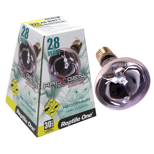 Reptile One Halogen Neodymium Daylight Heat Lamp (28W Eqv 40W)
