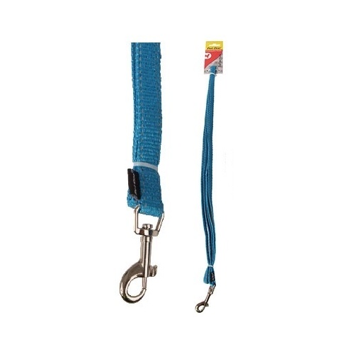 Pet One Reflective Nylon Dog Leash - 180cm x 10mm - Aqua