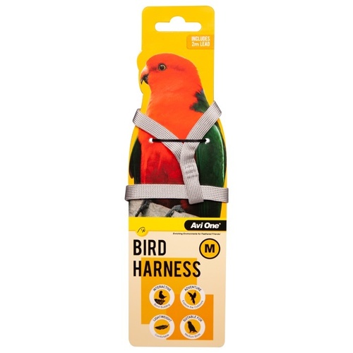 Avi One Bird Harness with Lead - Medium