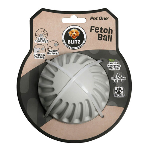Pet One Blitz Rubber Fetch Ball - Large