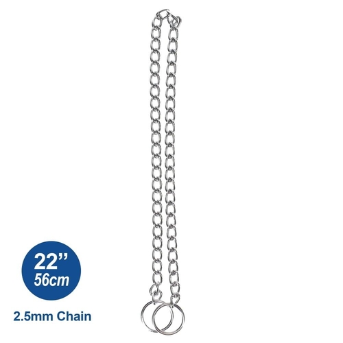 Prestige Chrome Choke Collar - 2.5mm x 56cm