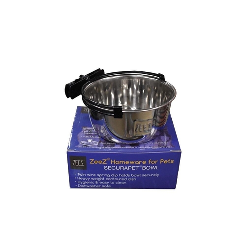 Zeez SecuraPet Stainless Steel Bowl - Medium - 600ml