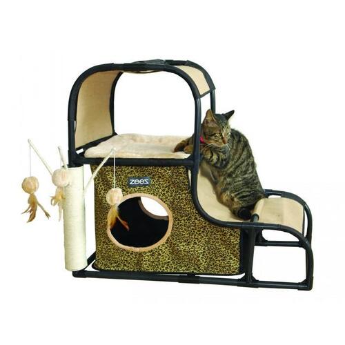 ZeeZ Feline Climbing Hill Fun House - (81x40x71cm)