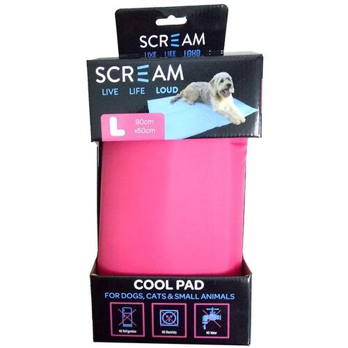Scream Pet Cool Pad - Pink - Large (90cm x 50cm)