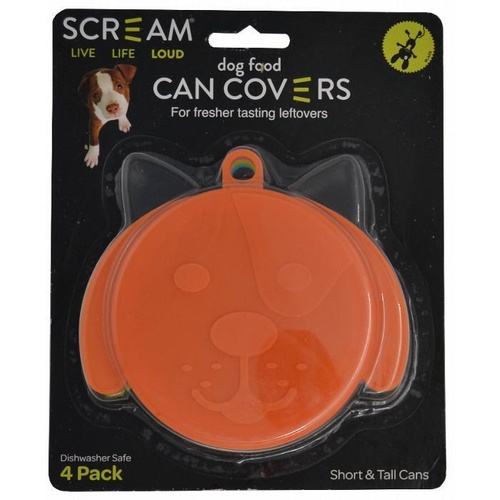 Scream Dog Food Can Covers - 4 Pack