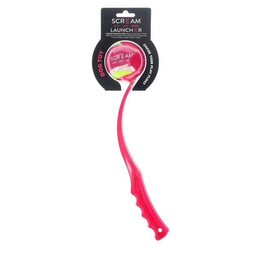 Scream Dog Ball Launcher - 38cm - Pink